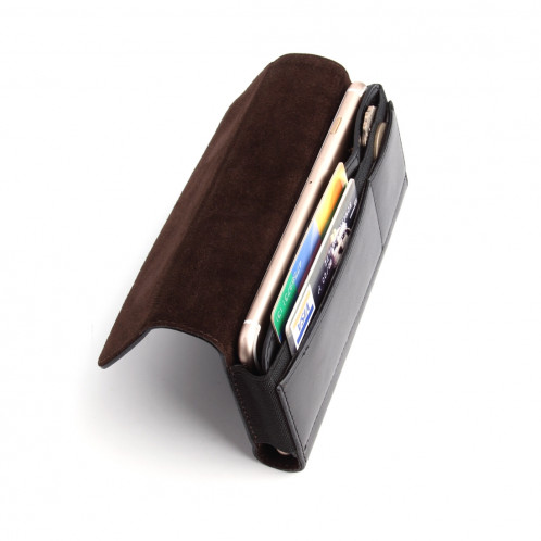 5,5 à 5,7 pouces A1 sac universel de taille de carte plug-in de section transversale de texture tabby PU Pour iPhone, Samsung, Sony, Huawei, Meizu, Lenovo, ASUS, Cubot, Oneplus, Xiaomi, Ulefone, Letv, DOOGEE, Vkworld et SH260B694-09