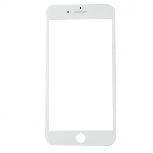 iPartsAcheter pour iPhone 8 Plus Écran Avant Lentille En Verre Extérieur avec Cadre Avant Écran LCD (Blanc) SI566W883-06