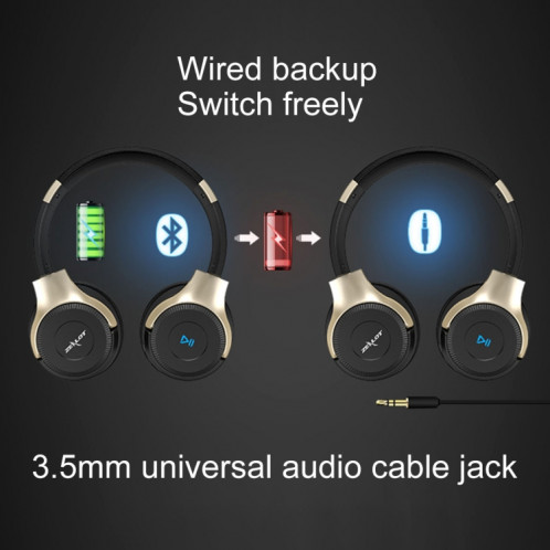 ZEALOT B26T casque stéréo filaire sans fil Bluetooth 4.0 Subwoofer avec prise de câble Audio universelle 3,5 mm et microphone HD, Pour les téléphones mobiles, tablettes et ordinateurs portables, prend en charge une SZ225B1612-016