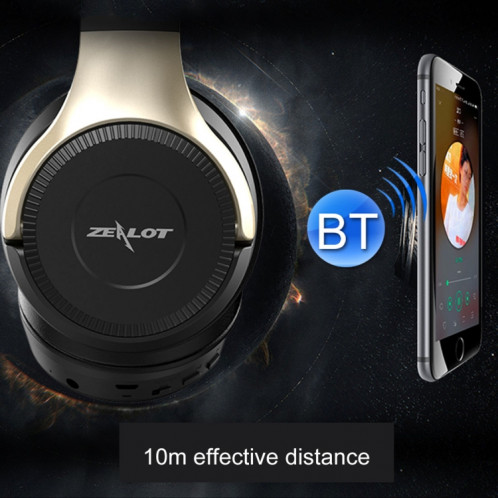 ZEALOT B26T casque stéréo filaire sans fil Bluetooth 4.0 Subwoofer avec prise de câble Audio universelle 3,5 mm et microphone HD, Pour les téléphones mobiles, tablettes et ordinateurs portables, prend en charge une SZ225B1612-016