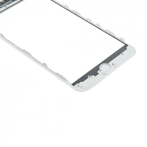 iPartsAcheter pour iPhone 8 Plus Lentille extérieure en verre avec cadre avant pour écran LCD et OCA Optically Clear Adhesive (Blanc) SI666W1366-06