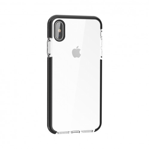 Etui en TPU souple très transparent pour iPhone XS Max (noir) SH085B534-05