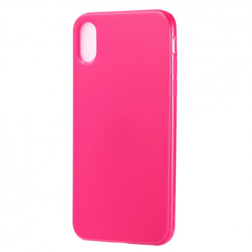 Etui TPU Candy Color pour iPhone XS Max (Magenta) SH318M1322-05