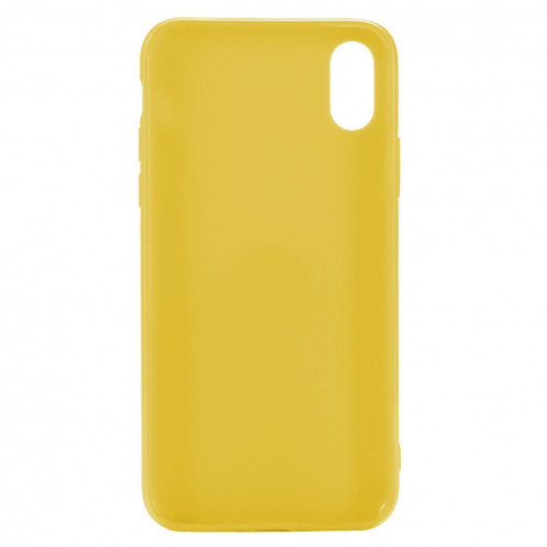 Etui TPU Candy Color pour iPhone XS Max (Jaune) SH318Y667-05