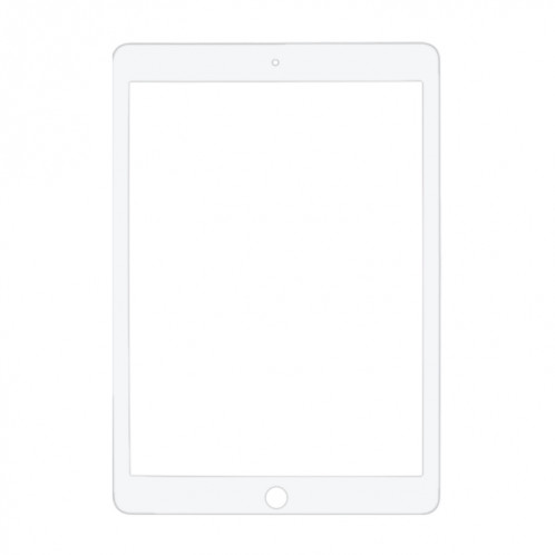 Lentille extérieure en verre de l'écran avant pour iPad Air 2 / A1567 / A1566 (blanc) SH080W1381-04