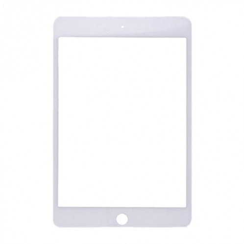 Lentille extérieure en verre de l'écran avant pour iPad Mini 4 A1538 A1550 (blanc) SH085W471-04