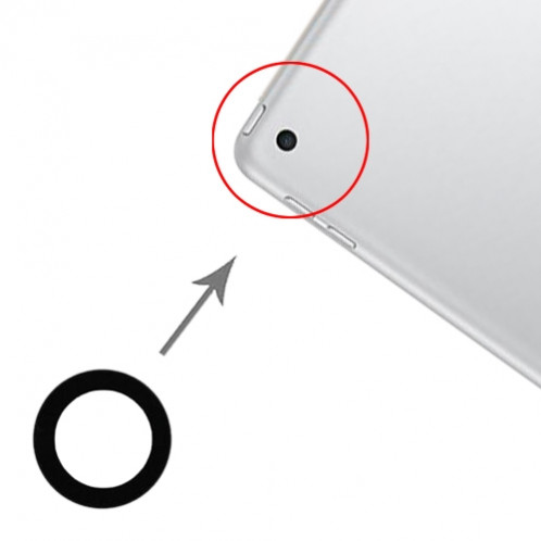 Lentille de caméra arrière pour iPad 9.7 (2017/2018) SH0136939-04