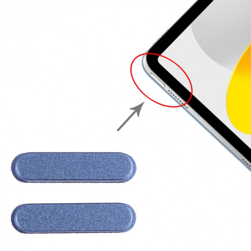 1 paire de boutons de commande d'alimentation pour iPad 2022 10,9 pouces A2696 A2757 (bleu) SH970L36-04