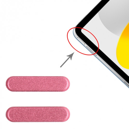 1 paire de boutons de commande d'alimentation pour iPad 2022 10,9 pouces A2696 A2757 (rouge) SH970R591-04