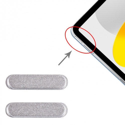 1 paire de boutons de commande d'alimentation pour iPad 2022 10,9 pouces A2696 A2757 (blanc) SH970W1519-04