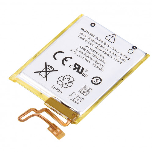 Batterie rechargeable de Li-Polymère de 3.7V 220mAh pour l'iPod nano 7ème SB000187-04