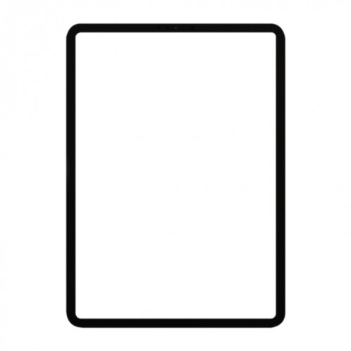 Lentille en verre externe de l'écran avant pour iPad Pro 11 pouces (2020) (noir) SH227B1127-04