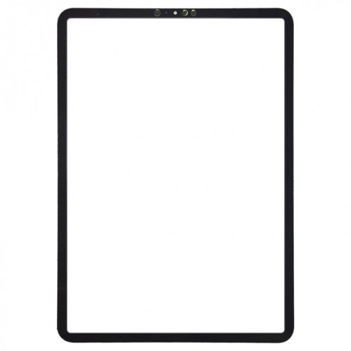 Lentille en verre externe de l'écran avant pour iPad Pro 11 pouces (2020) (noir) SH227B1127-04