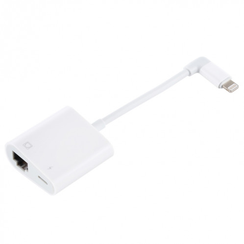 Port Ethernet NK-1035 + adaptateur de fonction mâle coudé 8 broches femelle à 8 broches (blanc) SH237W1519-07