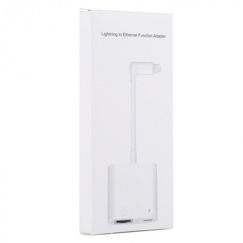 Port Ethernet NK-1035 + adaptateur de fonction mâle coudé 8 broches femelle à 8 broches (blanc) SH237W1519-07
