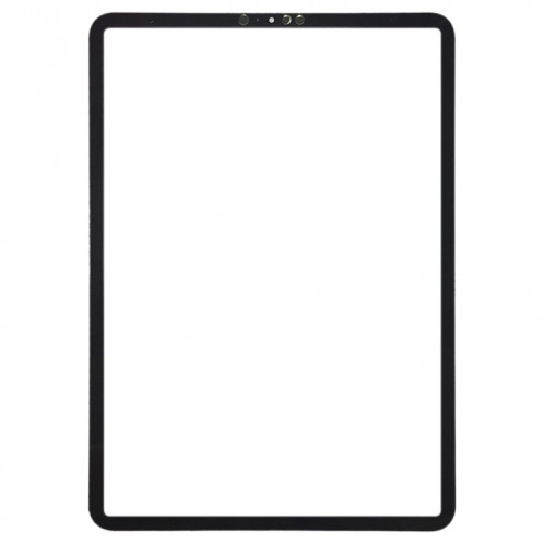 Lentille en verre extérieur à l'écran avant pour iPad Pro 11 (2021) A2301 A2459 A2460 (Noir) SH336B505-04
