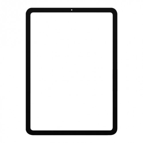 Lentille en verre extérieur à l'écran avant pour iPad Pro 12.9 pouces (2021) A2378 A2461 A2379 (Noir) SH359B1276-05