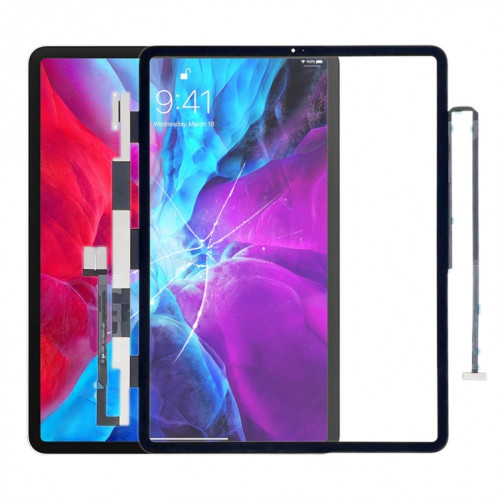Panneau tactile pour iPad Pro 12.9 pouces (2020) A2069 A2229 A2232 A2233 (Noir) SH360B675-06