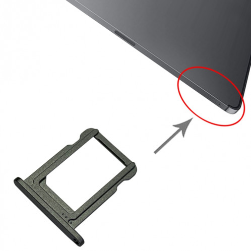 Plateau de carte SIM pour iPad Pro 12.9 pouces 2021 (5ème génération) A2379 A2461 A2462 (gris) SH363H594-02