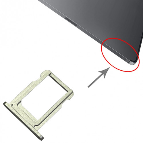 Plateau de carte SIM pour iPad Pro 12.9 pouces 2021 (5ème génération) A2379 A2461 A2462 (argent) SH363S645-02