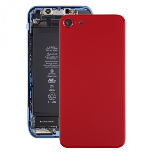 Cache arrière de la batterie en verre pour iPhone SE 2020 (rouge) SH12RL982-06