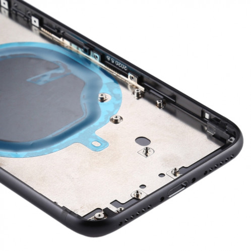Couvercle arrière de la batterie avec couvercle de l'objectif de la caméra, plateau de la carte SIM et touches latérales pour iPhone SE 2020 SH14BL357-06