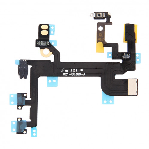 iPartsBuy pour iPhone SE Bouton d'alimentation et bouton de volume et câble Flexlight Flashlight SI0143760-05