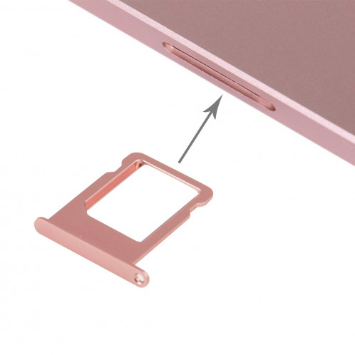 iPartsBuy pour iPhone SE Boutons latéraux + plateau de carte SIM (or rose) SI62RG1543-05