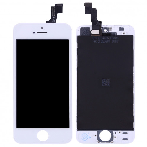 iPartsBuy 3 en 1 pour iPhone SE (LCD + Frame + Touch Pad) Assemblage de numériseur (Blanc) SI001W431-07