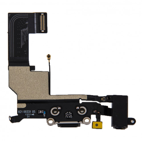 iPartsBuy pour iPhone SE Port de charge d'origine + câble audio Flex (noir) SI201B1953-04