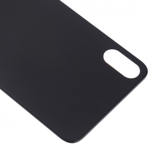 Capot de batterie facile à remplacer avec cache en verre et adhésif arrière pour iPhone X (noir) SH34BL813-06
