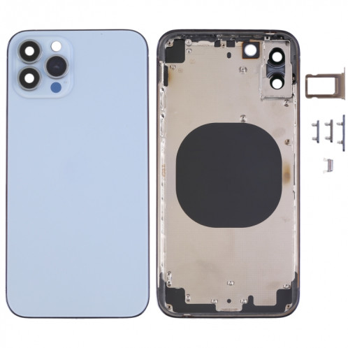 Couvercle de boîtier arrière avec apparence imitation d'IP13 Pro pour iPhone X (bleu) SH66LL924-07