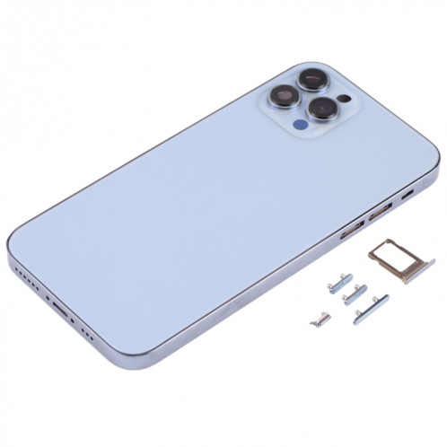 Couvercle de boîtier arrière avec apparence imitation d'IP13 Pro pour iPhone X (bleu) SH66LL924-07