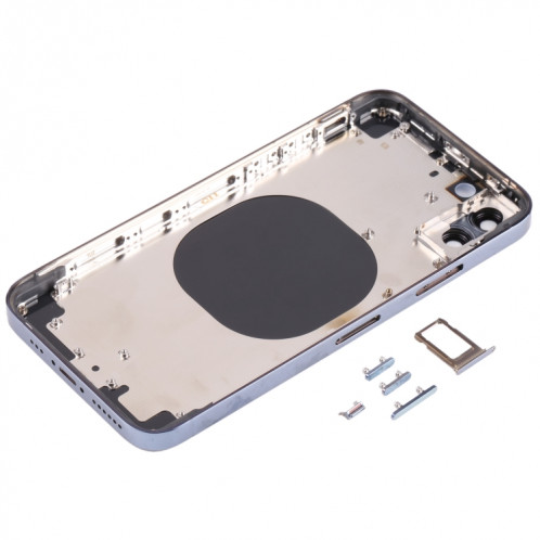 Couvercle de boîtier arrière avec apparence imitation d'IP13 Pro pour iPhone X (bleu) SH66LL924-07