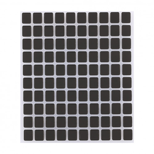 100 PCS écran noir autocollants pour iPhone X SH05361425-03