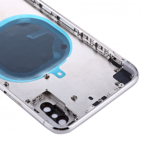 Couverture de logement arrière pour iPhone X (argent) SC24SL756-06