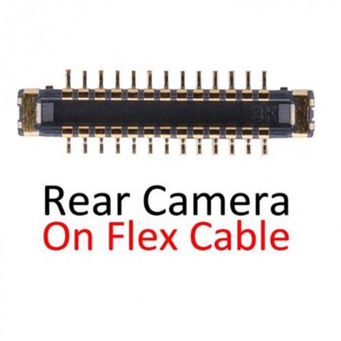 Connecteur FPC de la caméra arrière arrière sur câble flexible pour iPhone X SH23111953-04