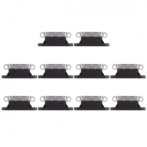 10 PCS Connecteur de Port de Charge pour iPhone X (Noir) SH330B1094-04