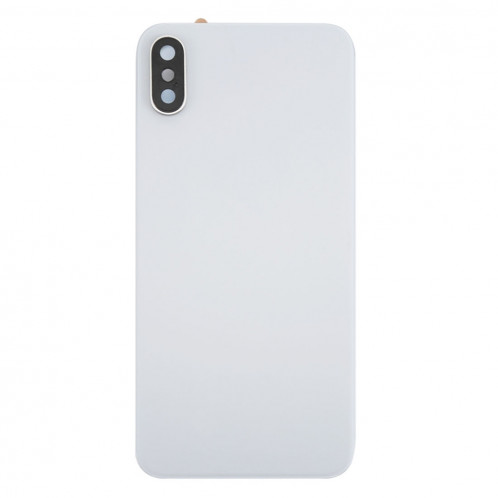 iPartsAcheter pour iPhone X Couverture arrière avec adhésif (blanc) SI02WL69-06