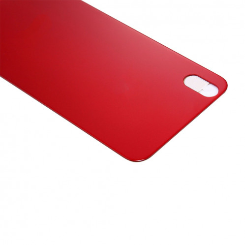 pour coque arrière en verre pour iPhone X (rouge) SH15RL124-06