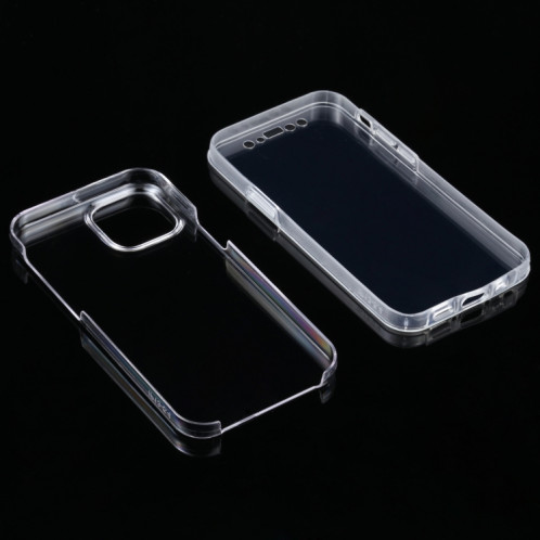 PC + TPU Ultra-mince Boîte transparent tout-terrain double face pour iPhone 13 mini SH1250861-04