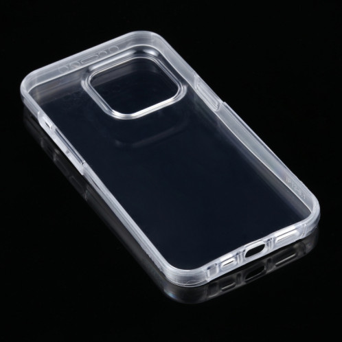 PC + TPU Ultra-mince Case transparent tout-terrain double face pour iPhone 13 Pro SH12511861-04