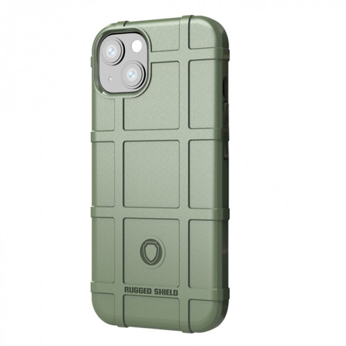 Bouclier robuste Couverture complète Coque TPU antichoc pour iPhone 13 (Vert) SH801G1472-07