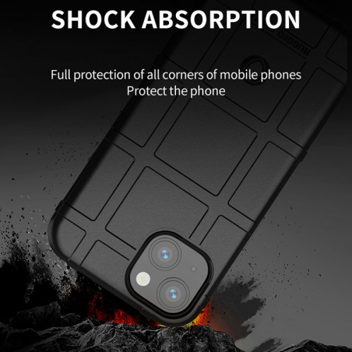 Bouclier robuste Couverture complète Coque TPU antichoc pour iPhone 13 (Noir) SH801B1952-07