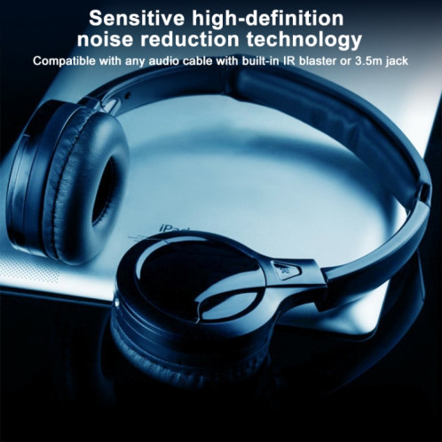 LPT03 Casque sans fil Infrarouge Dual/Single Channel Earphone (Noir) SH650B335-06