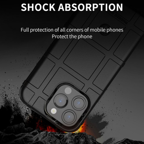 Bouclier robuste Couverture complète Coque TPU antichoc pour iPhone 13 Pro (Vert) SH803G734-07