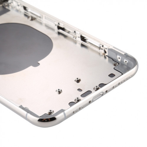Couvercle arrière du boîtier avec plateau pour carte SIM, touches latérales et objectif de caméra pour iPhone 11 Pro Max (argent) SH11SL91-06