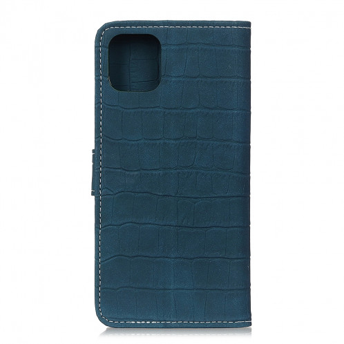 Etui à rabat horizontal en cuir avec texture croco magnétique pour iPhone 11 Pro Max, avec support et emplacements pour cartes et porte-monnaie (vert) SH956G1151-08