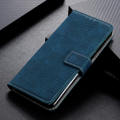 Etui à rabat horizontal en cuir avec texture croco magnétique pour iPhone 11 Pro Max, avec support et emplacements pour cartes et porte-monnaie (vert) SH956G1151-08