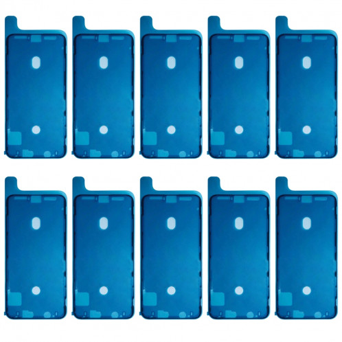 Autocollants adhésifs avec cadre LCD 10 PCS pour iPhone XS Max SH00221646-02